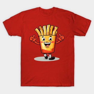 kawaii french fries T-Shirt cute potatofood T-Shirt